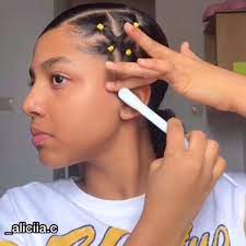 Low Ponytail With Rubber Bands Edges Sent In Follow Curls Edges For More Send In Your Videos Rubber Band Hairstyles Hair Rubber Bands Slick Hairstyles