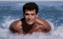 On the same day in 1999, spongebob began its official run with the premiere of bubblestand and ripped pants. hasselhoff appeared as himself in the 2004 spongebob squarepants movie. David Hasselhoff Swimming Gifs Tenor