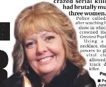 OUR PSYCHIC SNARES SERIAL KILLER