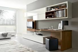 Amenagement De Bureau Moderne Dans Un Salon Design Bureau A Domicile Amenagement Bureau Salon Contemporain