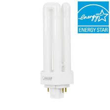 feit electric 26w equiv pl cflni triple tube 4 pin plug in gx24q 3 base compact fluorescent cfl light bulb bright white 3500k 50 pack plt26e 35 50 the home d light bulb bulb bright white