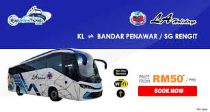 Bandar darulaman, 06000 jitra, kedah, malaysia | travel agency. La Holidays Bus Between Kl Bandar Penawar Sungai Rengit Busonlineticket Com