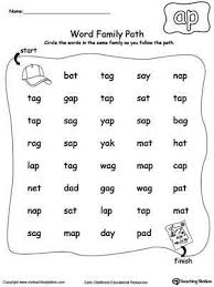 Pin By Chahal On Lkg Word Family Worksheets Word Families Three Letter Words