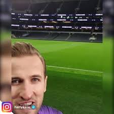 Harry Kane Checks Out The Pitch Of The New Stadium