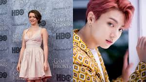 Este divertido juego lo podrás realizar desde cualquier dispositivo: Maisie Williams De Juego De Tronos Es Fan De Jungkook De Bts