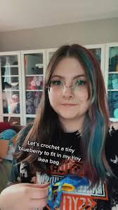 Some morning vibes ✨ pattern adapted from my blueberry patch pattern 🫐  #microcrochet #blueberry #ikea #ikeafinds #mini #crochet #craftersoftiktok  #crochetersoftiktok #crochettiktok #yarn #tinythings