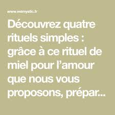 Rituel De Miel Pour L Amour Wemystic France Miel Amour Psaume 30