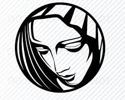 Mother Mary Svg Files For Cricut Virgin Mary Christian Etsy Silhouette Clip Art Mother Mary Clipart Black And White