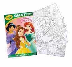 18 giant coloring pages featuring cinderella, jasmine, mulan, ariel, belle, merida, and more. Crayola Giant Coloring Pages Disney Princess Toyworld Warrnambool
