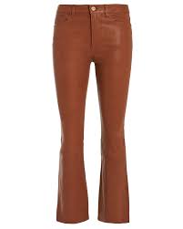 Fearofgodzegna camel suede leather espadrille. Frame Cognac Leather Pants Online
