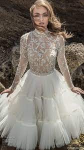 Dany Mizrachi 2018 Wedding Dresses Wedding Inspirasi Bridal Dresses Short Wedding Dress High Neck Wedding Dress