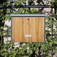 Burg Wachter Briefkasten Aus Edelstahl Mit Namensschild Und Motiv Bambusholz Amazon De Kuche Haushal Burg Wachter Briefkasten Haus Und Garten Burg Wachter