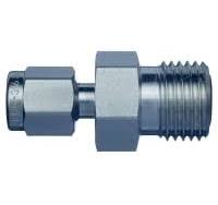 Swagelok Fitting, Stainless Steel, 1/4" VCO to 1/8" Tube Fitting, 2-pk.