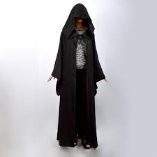 Witch Wizard Warlock Sloak Jedi Robe Hooded Fantasy Cloak Etsy Jedi Robe Cloak Clothes For Women