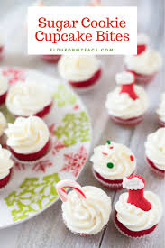 I love making christmas cookies with my kids! Holiday Sugar Cookie Cupcake Bites Flour On My Face