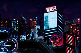 Retrowave gifs get the best gif on gifer city minimalist wallpaper 1080p minimalism retro style neon sunsets and technicolor landscapes painted by grant Neon City Pixel Art Oc Gif On Imgur