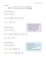 Latihan bahagi matematik kssr tahun 3 3rd grade. Latihan Pecahan Tahun 6 Operasi Darab Bahagi