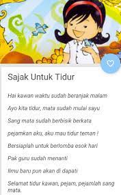 Berikut ini adalah beberapa contoh puisi yang bertemakan tentang sahabat sahabat cinta dan kasih selalu kau beri tak kau biarkan pahit di ujung lidahku kau beri madu sebagai penawarnya tak kau biarkan sebilah bambu melukaiku kau beri tubuhmu sebagai tamengnya. Contoh Puisi Anak Sd Fur Android Apk Herunterladen