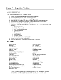 Chapter 7 Organizing Principles