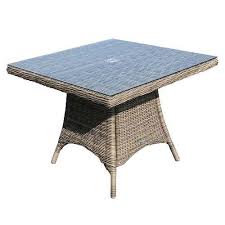 Bridgman Mayfair 100cm Square Table Square Tables Rattan Dining Table Square Dining Tables