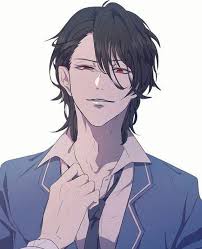 Black, messy hair sweeps down and falls on rin's beautifully pale skin. Pin By Aag On Anime Guys Black Hair Anime Guy Cosplay Anime Cute Anime Boy