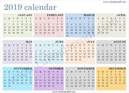 2019 Hd Calendar Calendar Yearly Calendar Template 2019 Yearly Calendar Template