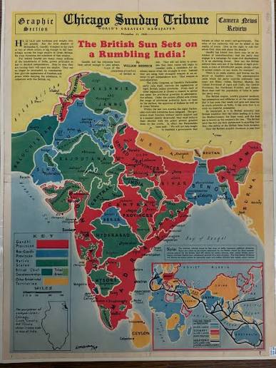 India in the Time of Clive (1760) This map captures the Indian subcontinent in 1760, when the old Mughal Empire was rapidly declining and regional powers such as the Marathas, Mysore, and