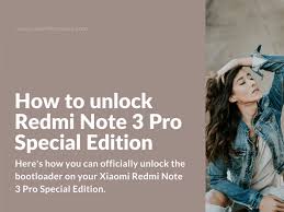 Yes, it's possible, and one of the fastest way to unlock the bootloader in you favorite xiaomi redmi note 3 phone. How To Unlock Redmi Note 3 Pro Special Edition Xiaomi Firmware