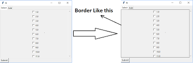 The menu gives you options for color, weight (line thickness), and line style—including solid and dashed lines. How To Put Border For Frame In Python Tkinter Stack Overflow