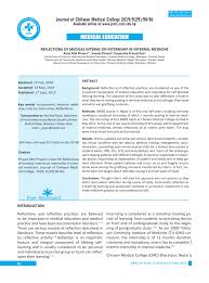 Attachment log book the logbook will be filled by the student at the end of every working day and should comprehensively indicate the tasks done and the skills learnt in that particular day. Pdf Reflections Of Medical Interns On Internship In Internal Medicine
