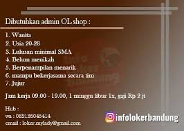 Borma wachs lavora per migliorarsi costantemente nella produzione di prodotti ecologici per il legno performanti e con il minor impatto ambientale possibile. Lowongan Kerja Admin Online Shop Mylady Hijab Store Bandung Oktober 2019 Info Loker Bandung 2021