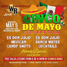 $6 green tea shots $5.50 mexican candy shots. Wednesday Cinco De Mayo Party Whiskey River North Houston 5 May To 6 May