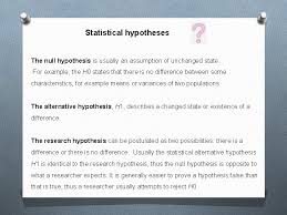 A paragraph or two stating the rationale behind the hypothesis and then the hypothesis, itself, will be sufficient. Design And Analysis Of Animal Production Experiments Dr
