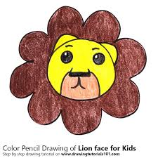 Every young artist wants to learn how to draw a lion. Learn How To Draw A Lion Face For Kids Animal Faces For Kids Step By Step Drawing Tutorials