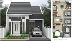 Inilah Desain Dan Denah Rumah Idaman Dengan 3 Kamar Tidur Ukuran 7 X 14 M Homeshabby Com Design Home Plans Home Decorating And Interior Design