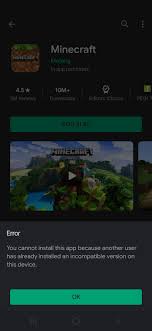 Roblox is a social gaming platform for gamers of all ages. I Want To Install Minecraft But I Get A Error Google Play Community