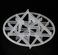 PP PE CPVC PVDF PTFE Plastic Snowflake Ring for Absorption Tower Random Packing