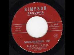 Barbara Simpson Waiting For My Baby Baby Youtube