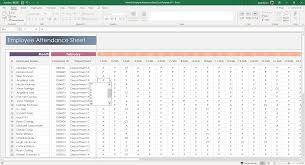 Monthly Employee Attendance Sheet Excel Template Etsy In 2020 Attendance Sheet Attendance Sheet Template Excel Templates