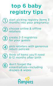 Setting Up A Registry For Your Shower With These Top 6 Baby Registry Tips Is A Great Way Baby Shower Registry Baby Shower Registry Checklist New Baby Products