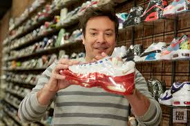 Check out our jimmy fallon selection for the very best in unique or custom, handmade pieces from our refrigerator magnets shops. Complex Sneakers On Twitter Jimmyfallon Has A Strong Appreciation For Nike S Doernbecher Freestyle Collection He Even Picked Up A Pair To Take Home Watch Https T Co Bhlssjzbli Https T Co Dlldxrmatk