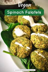 Spinach Falafels Baked Oil Free Gluten Free Simplefitvegan Recipe Whole Food Recipes Food Processor Recipes Baked Falafel