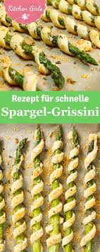 Rezept Fur Schnelle Spargel Grissini Rezepte Schnelle Vorspeisen Essen Kochen