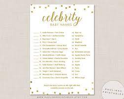 Printable Celebrity Baby Name Game Answer Key Have Your Guests Match The Baby Names With Their Celebrity Celebrity Baby Names Baby Name Game Celebrity Babies