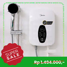 10 merk water heater gas dan listrik terbaik 2021. Jual Water Heater Instan Listrik Midea Dsk 24q Pemanas Air Berkualitas Jakarta Barat Dapur Baru Ku Tokopedia