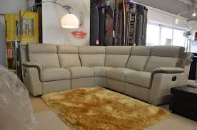 Proudly italian and 100 international. Duca Corner Sofa In Grey Leather With Electric Recliners From Italy