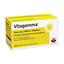 Deshalb gehört es bei fe … die hauptquelle für vitamin d ist sonnenlicht. Vitagamma Vitamin D3 1 000 I E Tabletten 100 St Medikamente Per Klick De