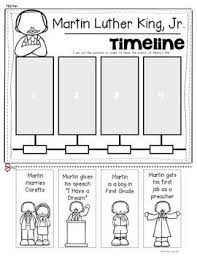 Martin Luther King Jr Timeline Of Events For Kindergarten And First Grade Kindergarten Science Kindergarten Social Studies First Grade Science
