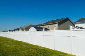Install vinyl privacy fence on a hill. Pvc Vinyl Fence Installation South Florida Privacy Fencing