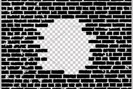 Black And White Brick Wall Template Vector Broken Realistic Brick Wall Brick Wall Drawing Brick Wall Background Black Brick Wall